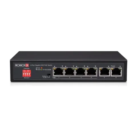 מתג Provision Switch PoES-0472GC+2G 4CH (4down 1000 + 2up 1000)