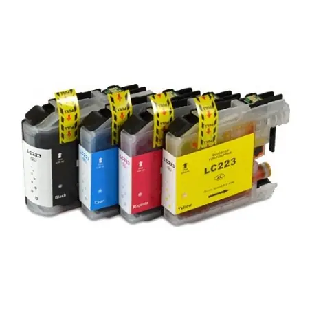 عبوة حبر متوافقة أسود + ملوّن Brother LC223-M/C/Y/BK